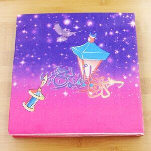 Pink Ramadan Eid Mubarak Paper Napkin Dinner Party Hijab Tableware Decoration